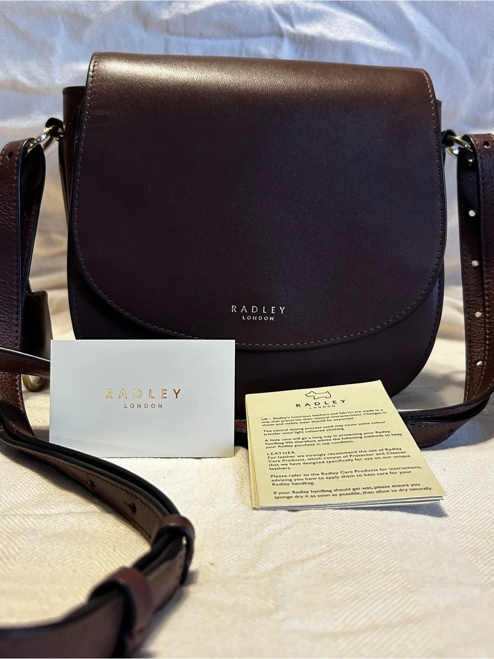 Radley London Women’s Saddle Crossbody Bag in Deep Brown